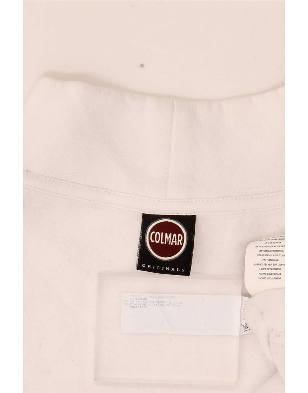 Damska bluza oversize Colmar UK 10, mała, biała bawełna