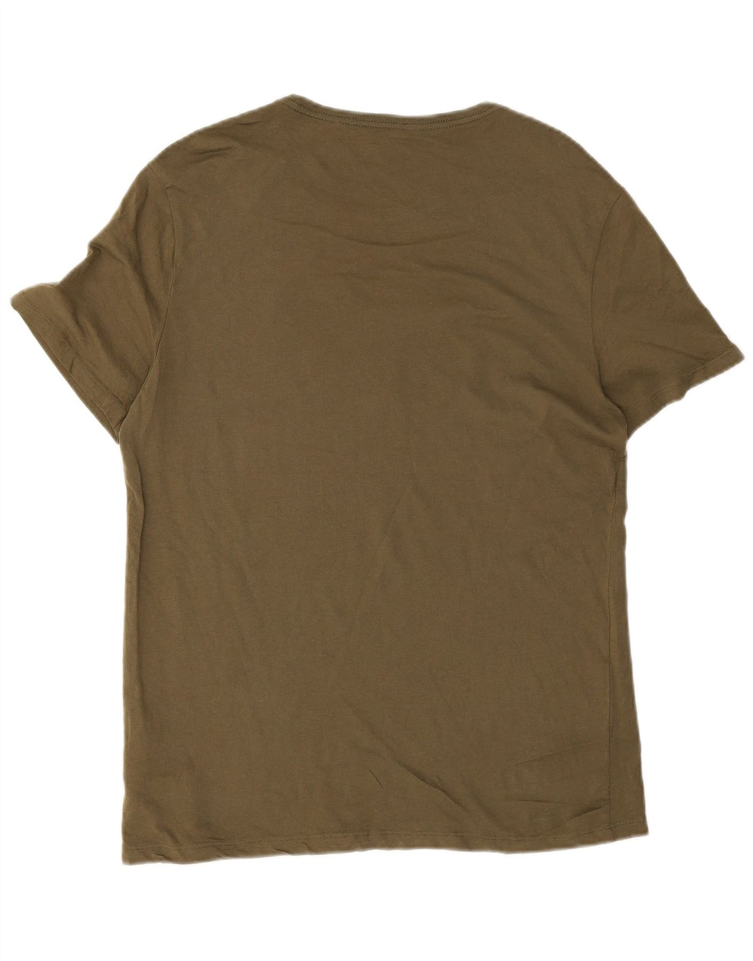 Męski T-shirt Guess z grafiką, XL, bawełniany khaki