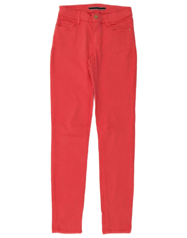 Damskie jeansy skinny Massimo Dutti EU 34 2XS W26 L30 Czerwone bawełniane