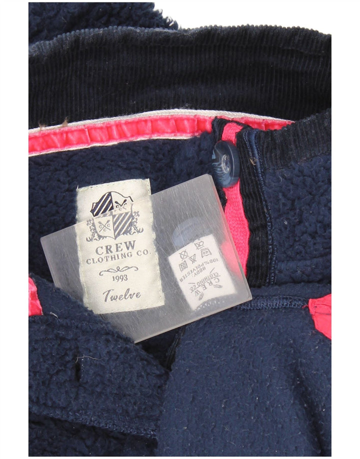 Damski sweter polarowy Crew Clothing UK 12, średni granatowy poliester
