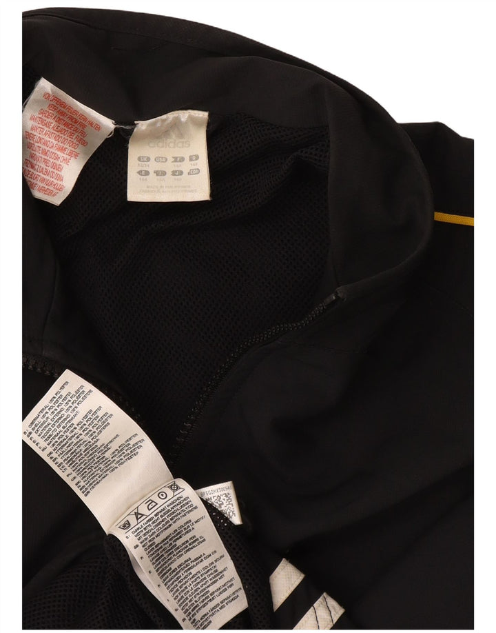 Chłopięca kurtka dresowa ADIDAS 13-14 lat, czarna, poliester