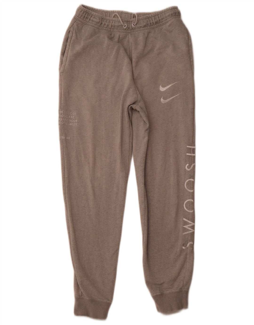 Damskie spodnie dresowe NIKE z grafiką Joggers UK 10 Małe, szare, bawełniane