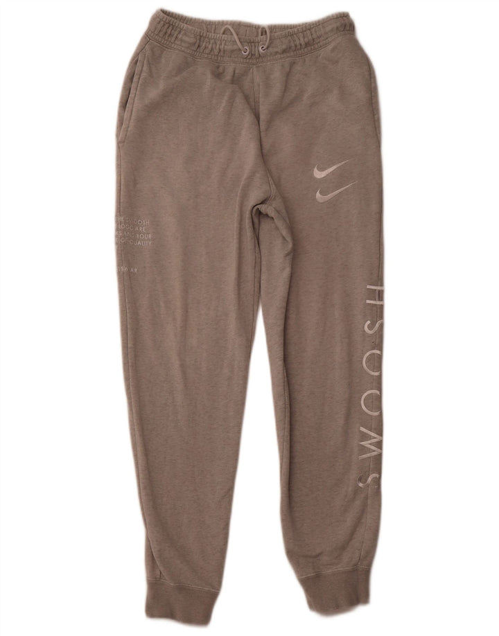 Damskie spodnie dresowe NIKE z grafiką Joggers UK 10 Małe, szare, bawełniane