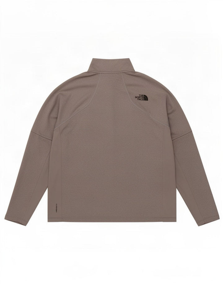 Męski dres The North Face z zamkiem błyskawicznym i dużym szarym poliestrem