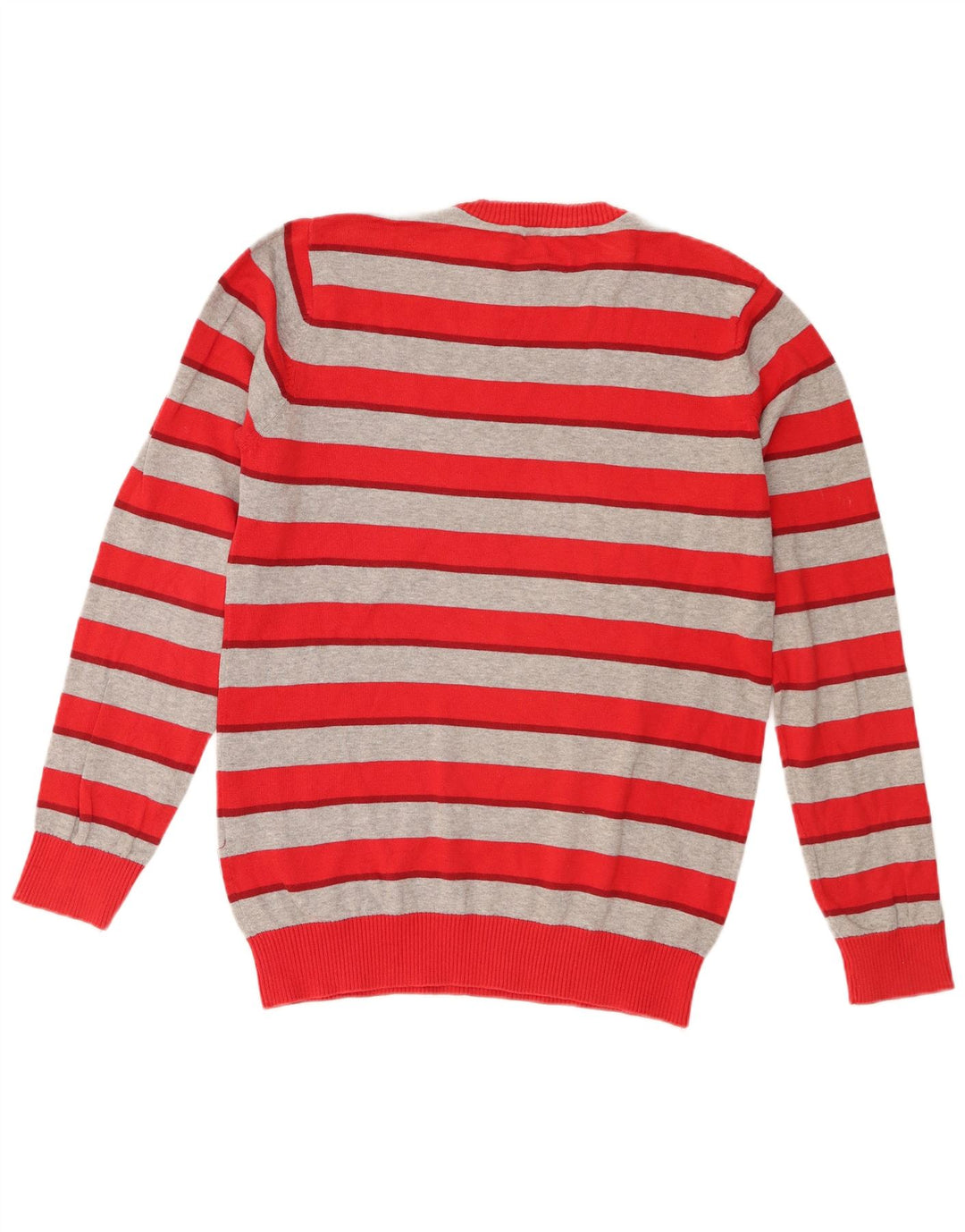 Męski sweter Jack & Jones o regularnym kroju z okrągłym dekoltem, w małe czerwone paski