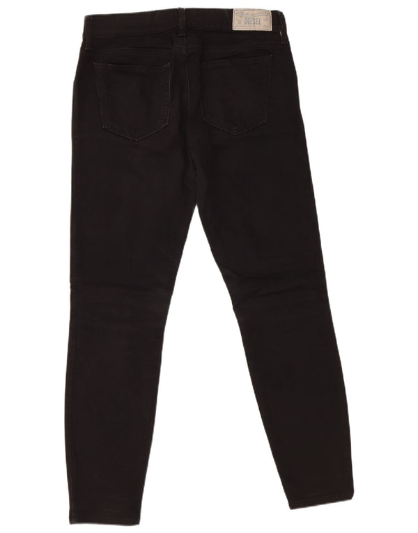 DIESEL Womens Grupee Low Waist Super Slim Skinny Jeans W28 L28 Black