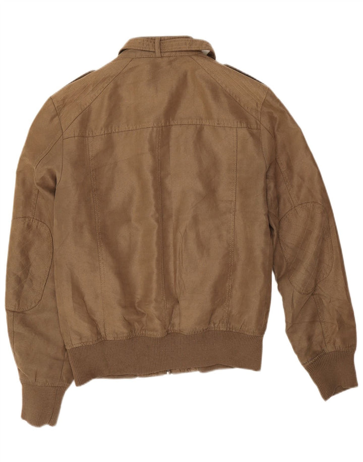 Męska wojskowa kurtka bomberka Zara UK 36 Small Brown
