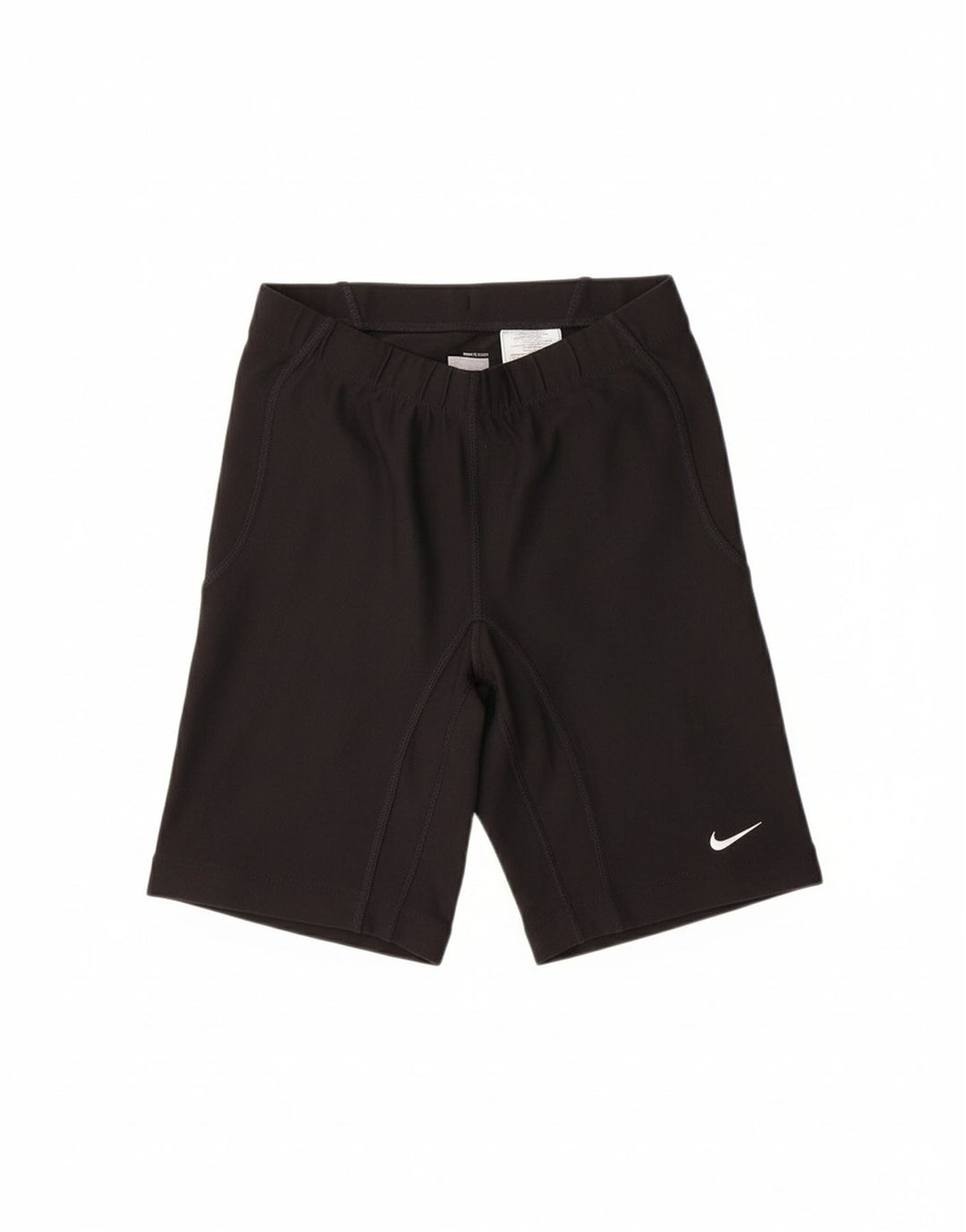 NIKE Womens Bermuda Sport Shorts UK 10 Small  Black Polyester