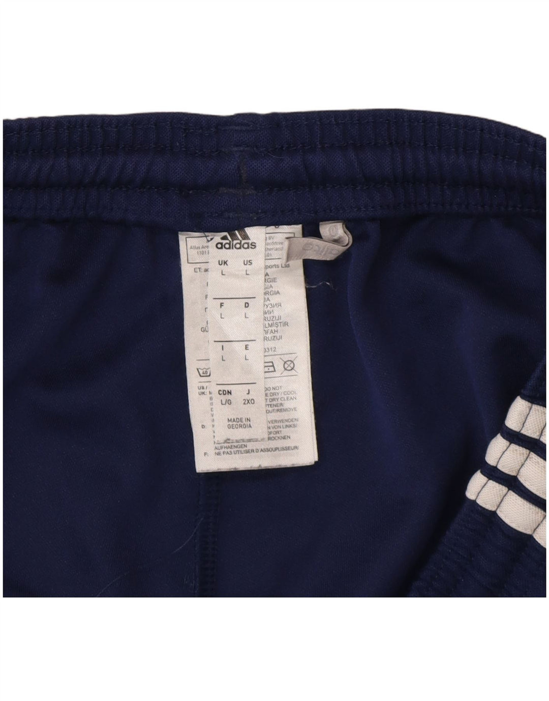 Męskie spodenki sportowe Adidas Climalite, duże, granatowe, z poliestru