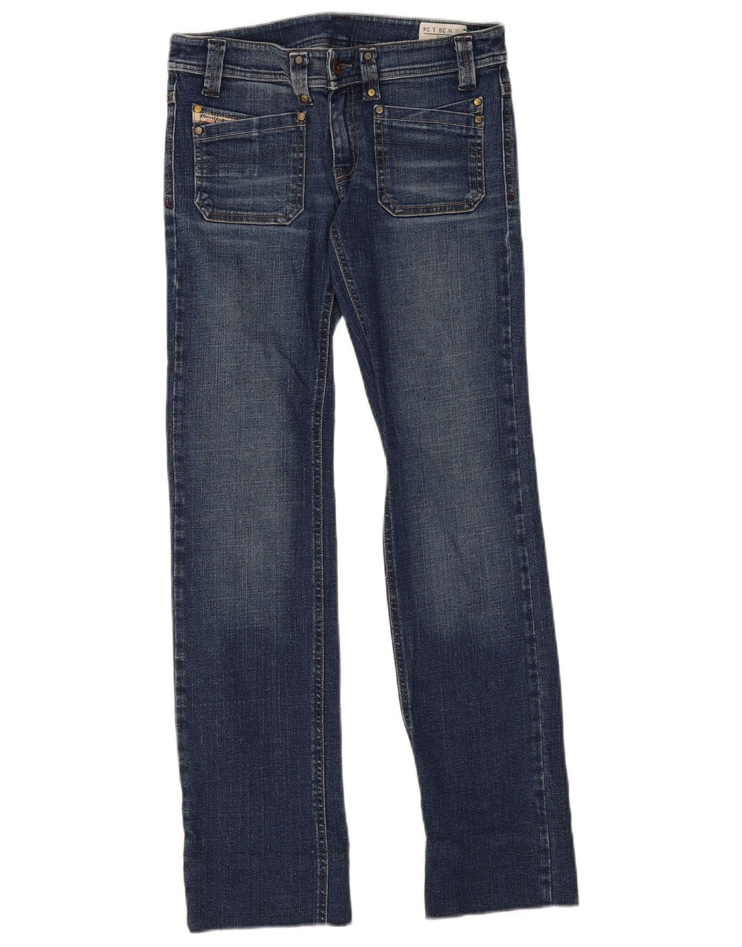 Diesel Damskie Keate Slim Jeans W28 L31 Niebieskie bawełniane