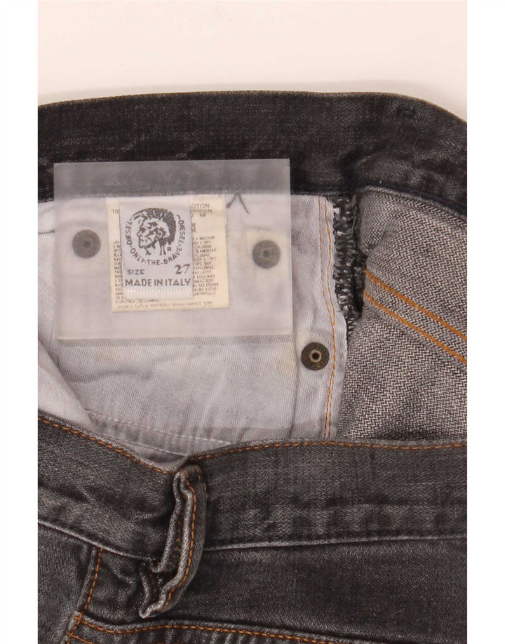Damskie jeansy rozkloszowane Diesel W27 L32 Czarne bawełniane