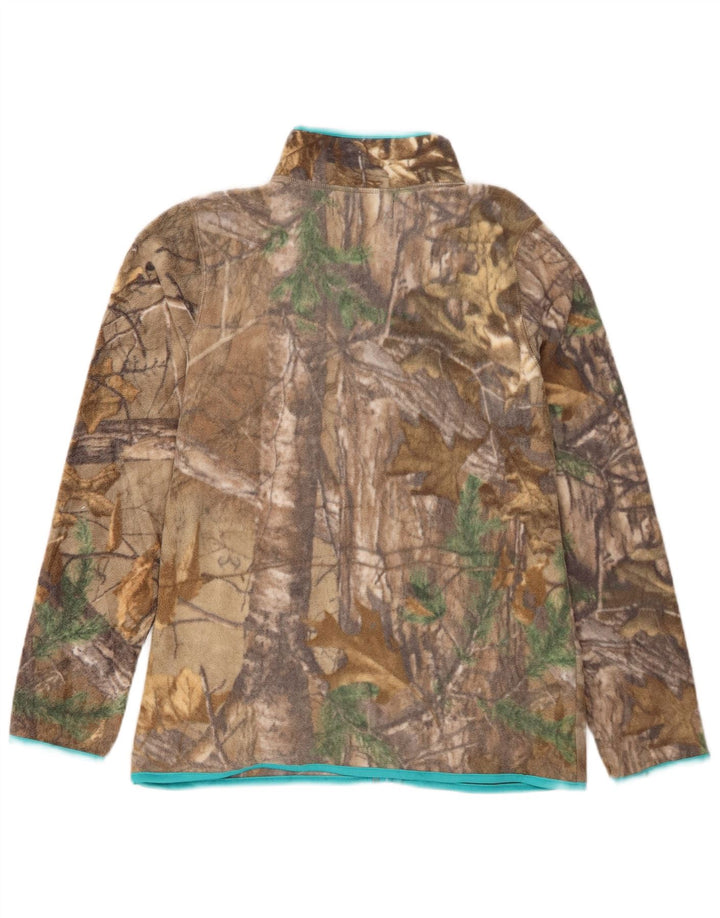 Damska kurtka polarowa REALTREE US 4/6 w małych brązowych blokach kolorów