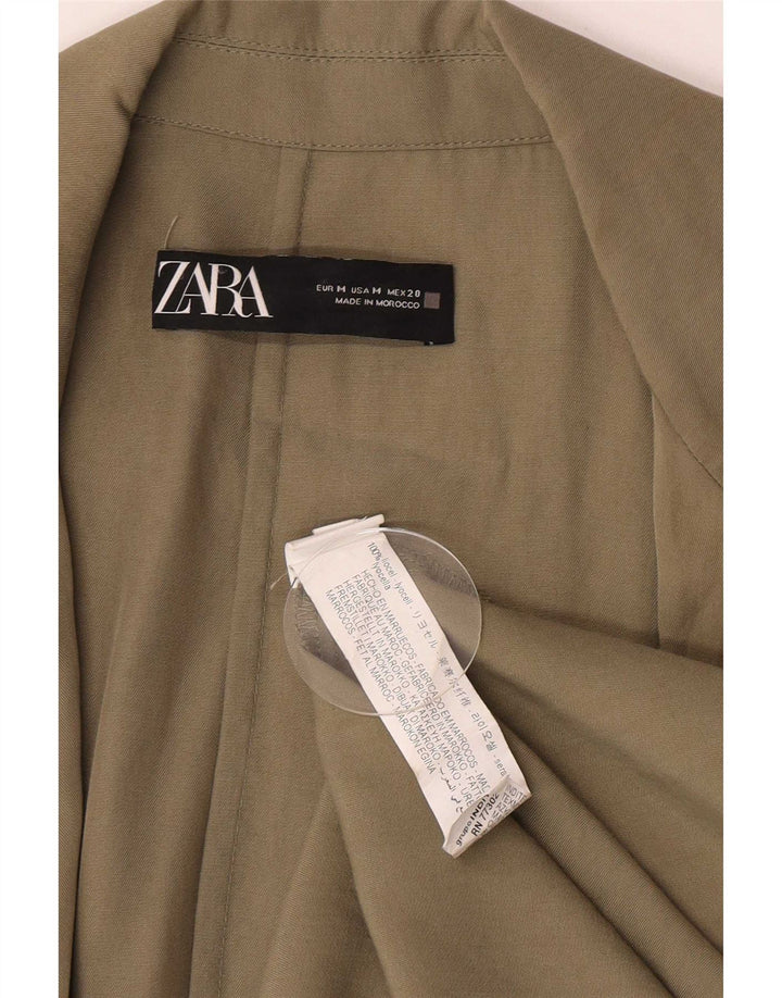 Płaszcz damski Zara Open UK 14 Medium Khaki Lyocell