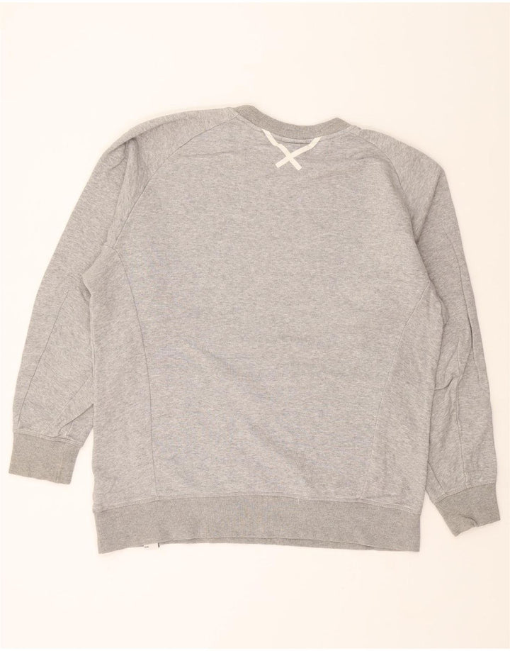 ADIDAS Mens Sweatshirt Jumper Large Grey Cotton Vintage Adidas and Second-Hand Adidas from Messina Hembry 