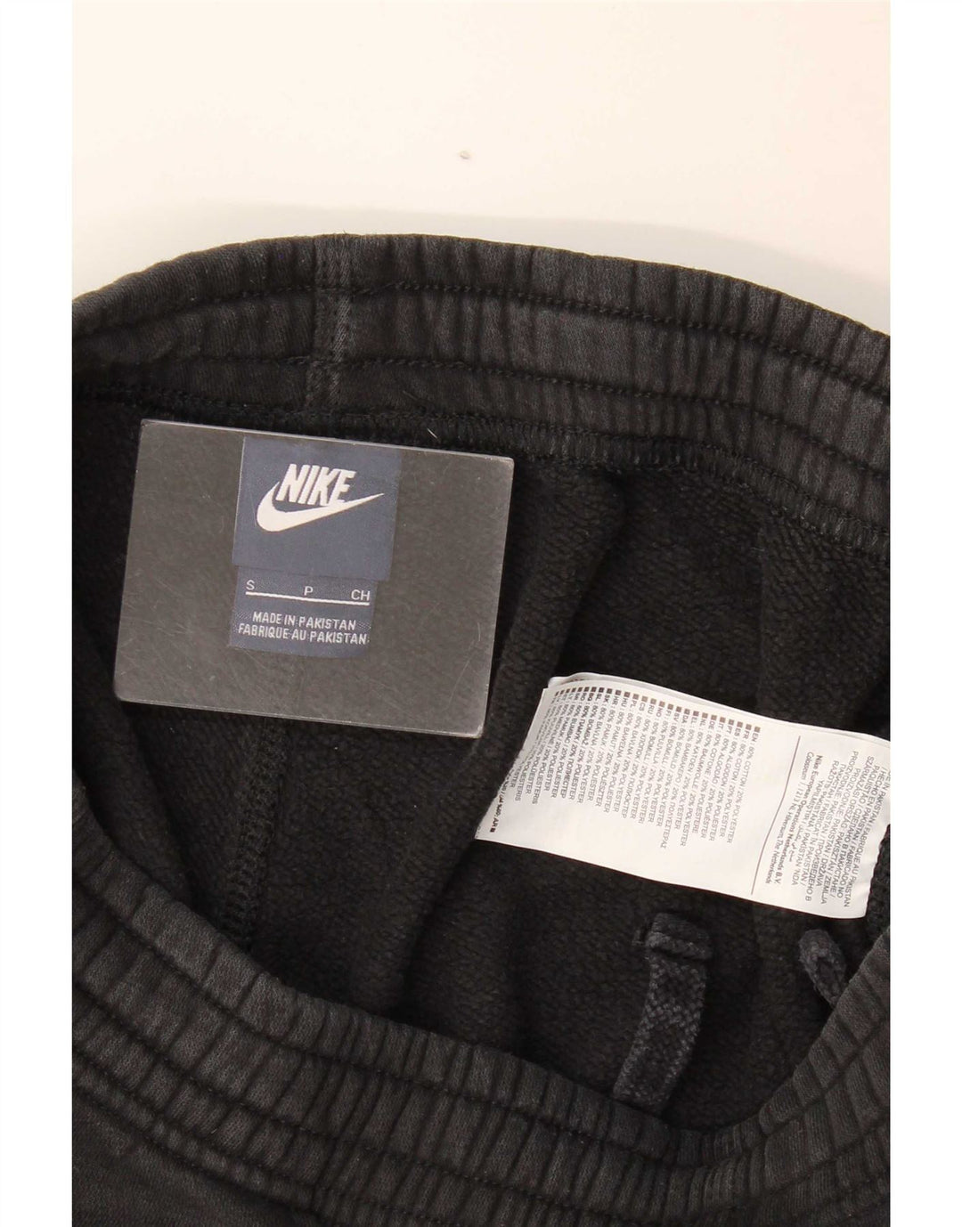 Męskie spodnie dresowe Nike, małe, czarne, bawełniane