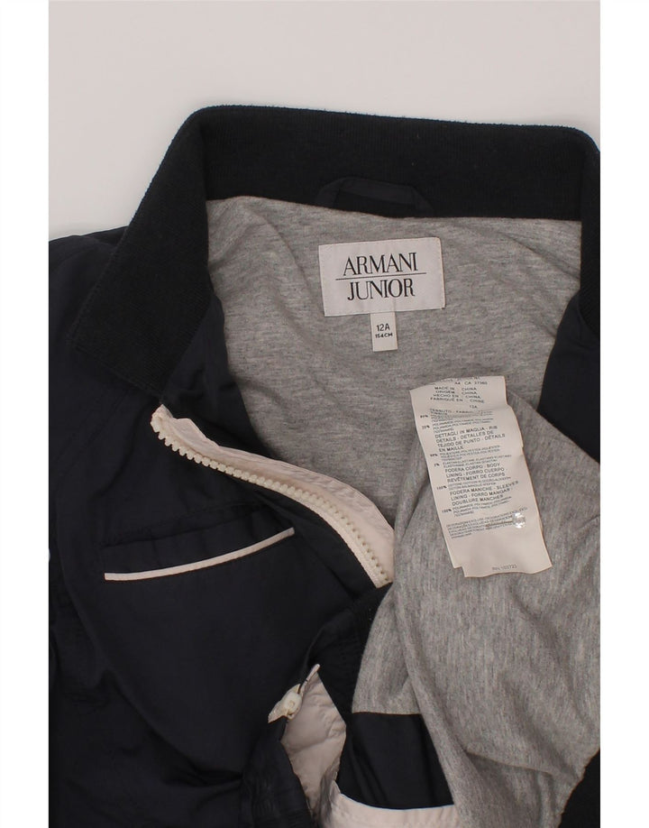 Armani Jeans Chłopięca kurtka bomberka 11-12 lat, granatowa, poliester