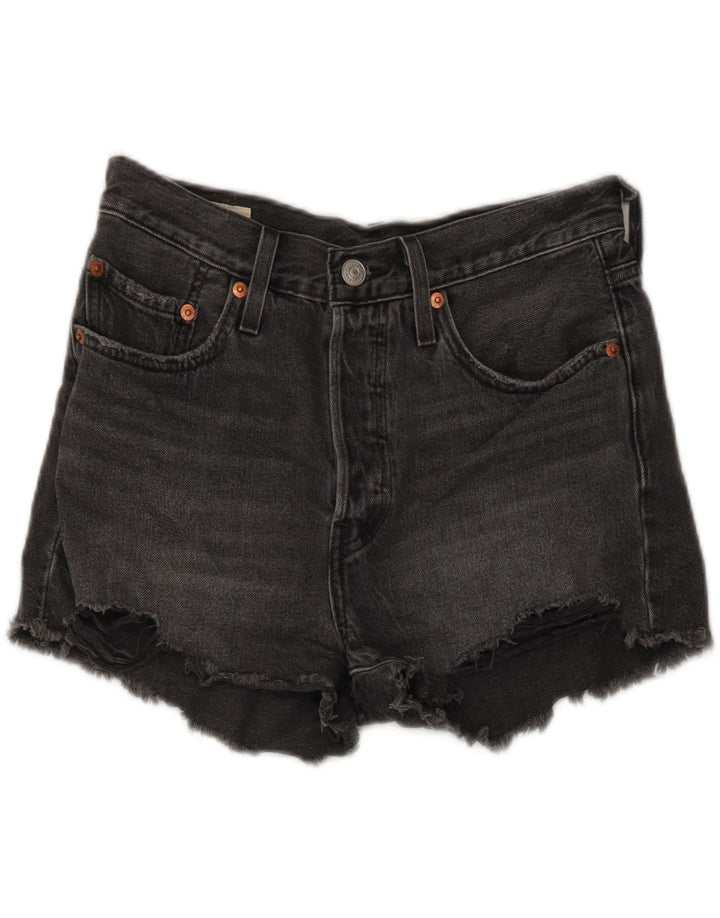 LEVI'S Womens 501 Denim Shorts W26 Small Grey Cotton Vintage Levi's and Second-Hand Levi's from Messina Hembry 