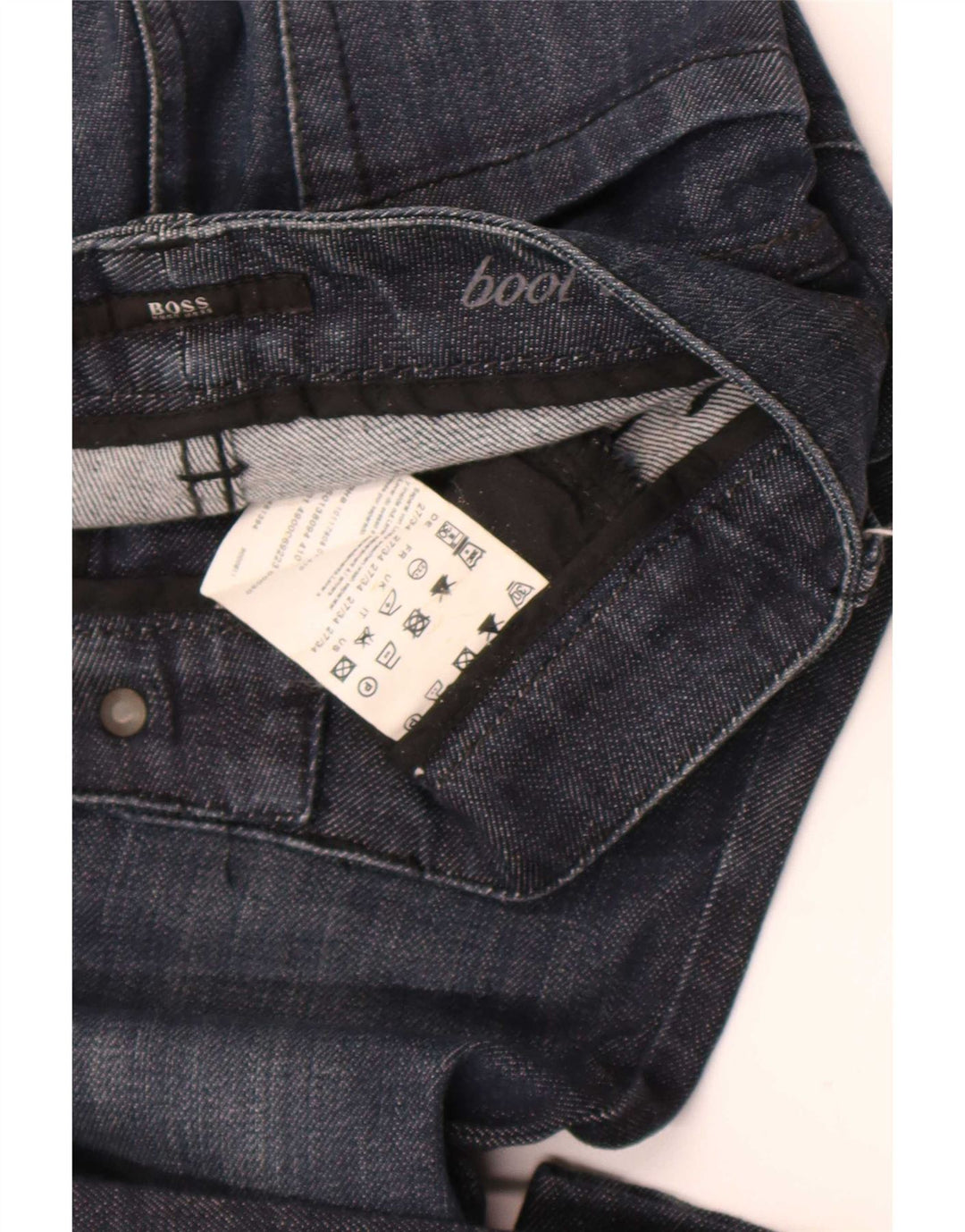Damskie jeansy Bootcut Hugo Boss W27 L28 Granatowe, bawełniane