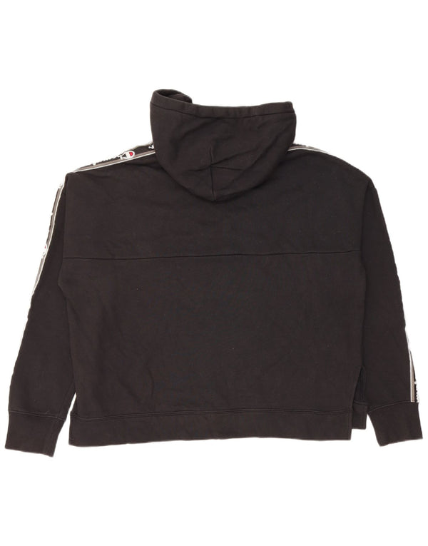 Damski sweter z kapturem Champion Graphic Oversize UK 14, średni czarny, bawełniany