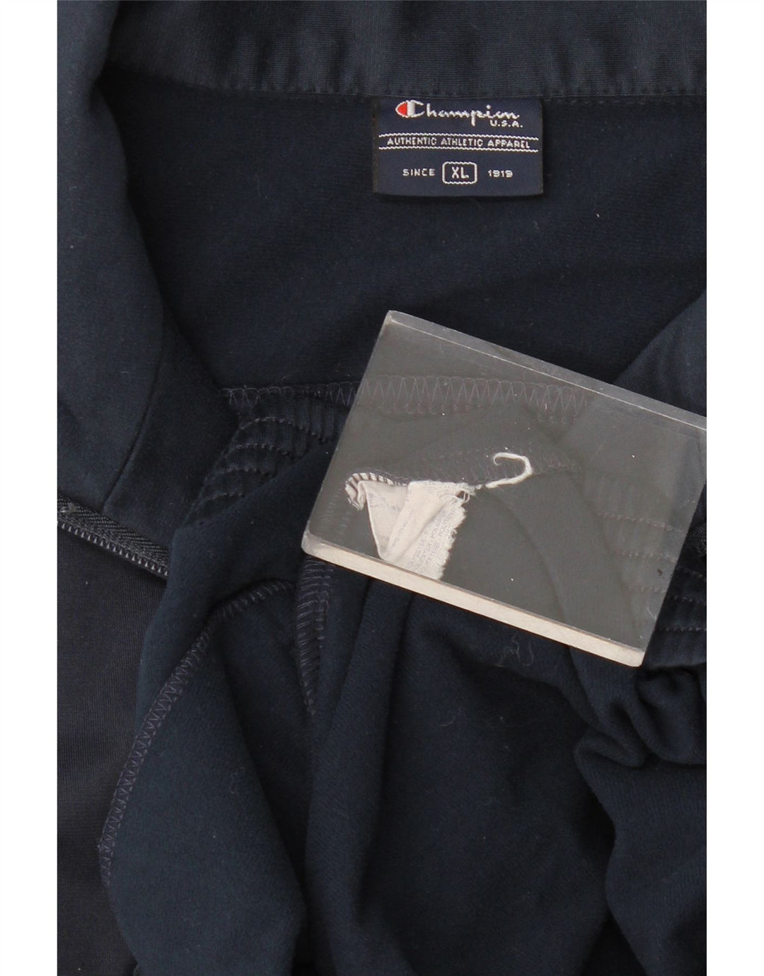 Kurtka męska dresowa CHAMPION XL granatowa, poliestrowa