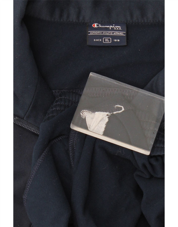 Kurtka męska dresowa CHAMPION XL granatowa, poliestrowa