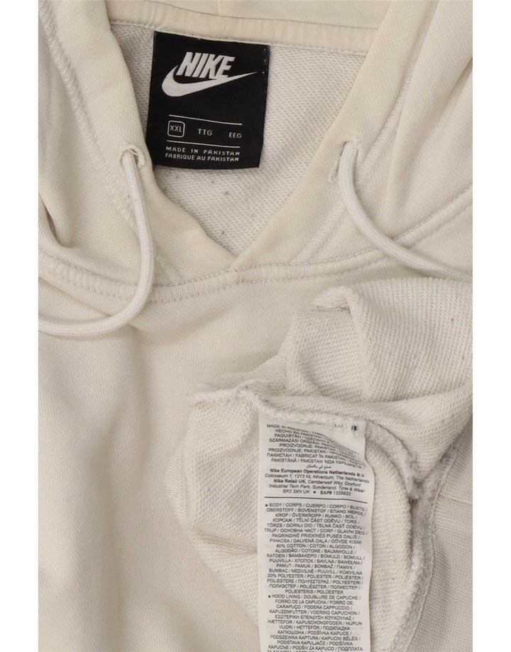 Męski sweter z kapturem Nike Graphic 2XL Biała bawełna