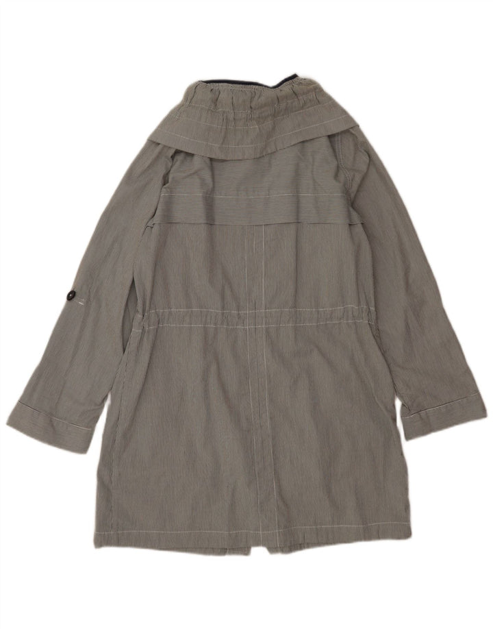Marks & Spencer Damski trencz oversize UK 10 w małe szare prążki