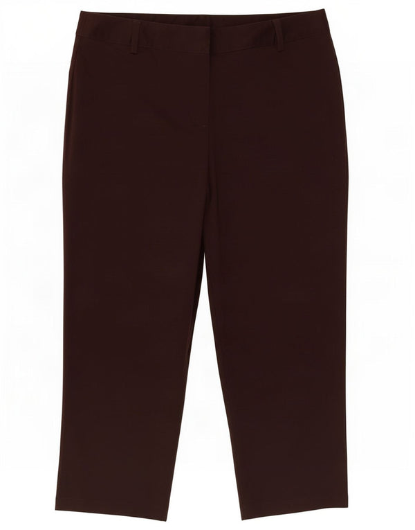Damskie spodnie Capri Marks & Spencer W32 L22 Brązowe