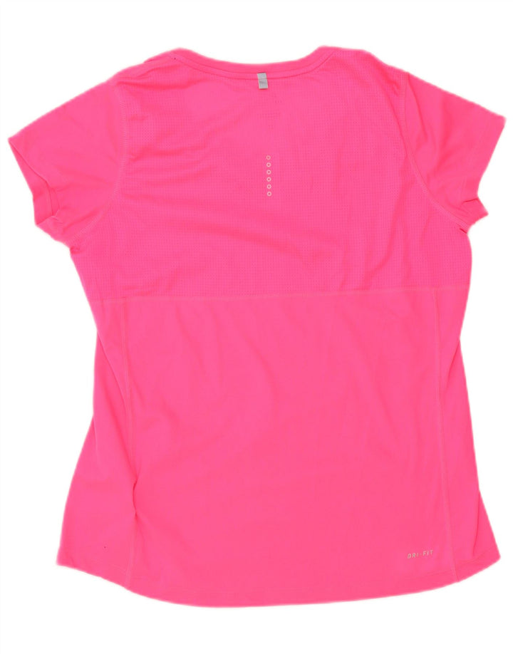 Damska koszulka Nike Dri Fit Top UK 14, duży, różowy poliester