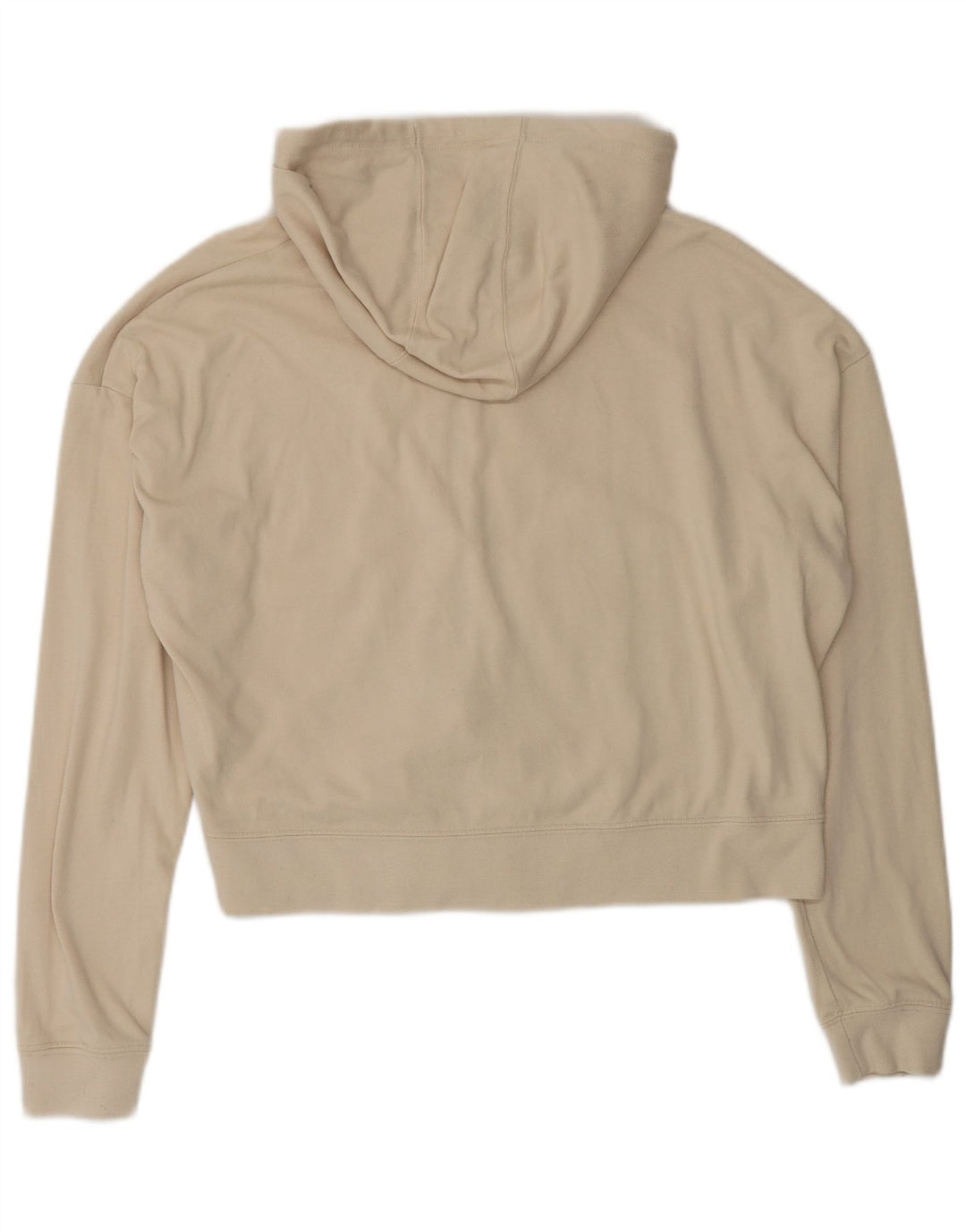 Damski sweter oversize z kapturem i zamkiem błyskawicznym Nike, UK 10, mały, beżowy poliester