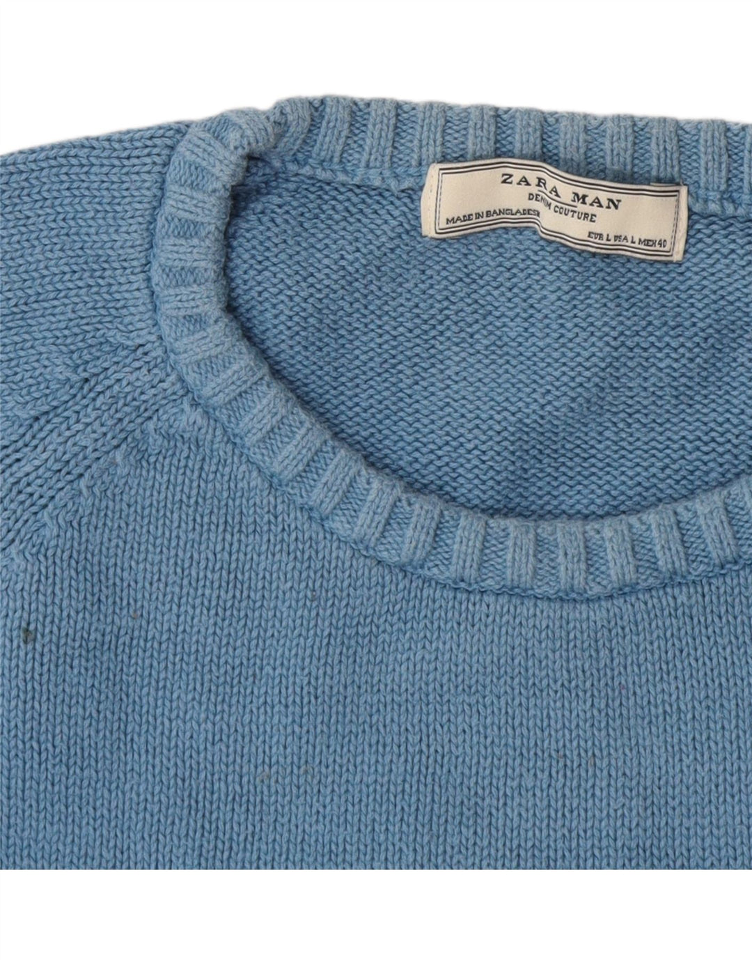 Męski sweter Zara z okrągłym dekoltem, duże, wielokolorowe paski