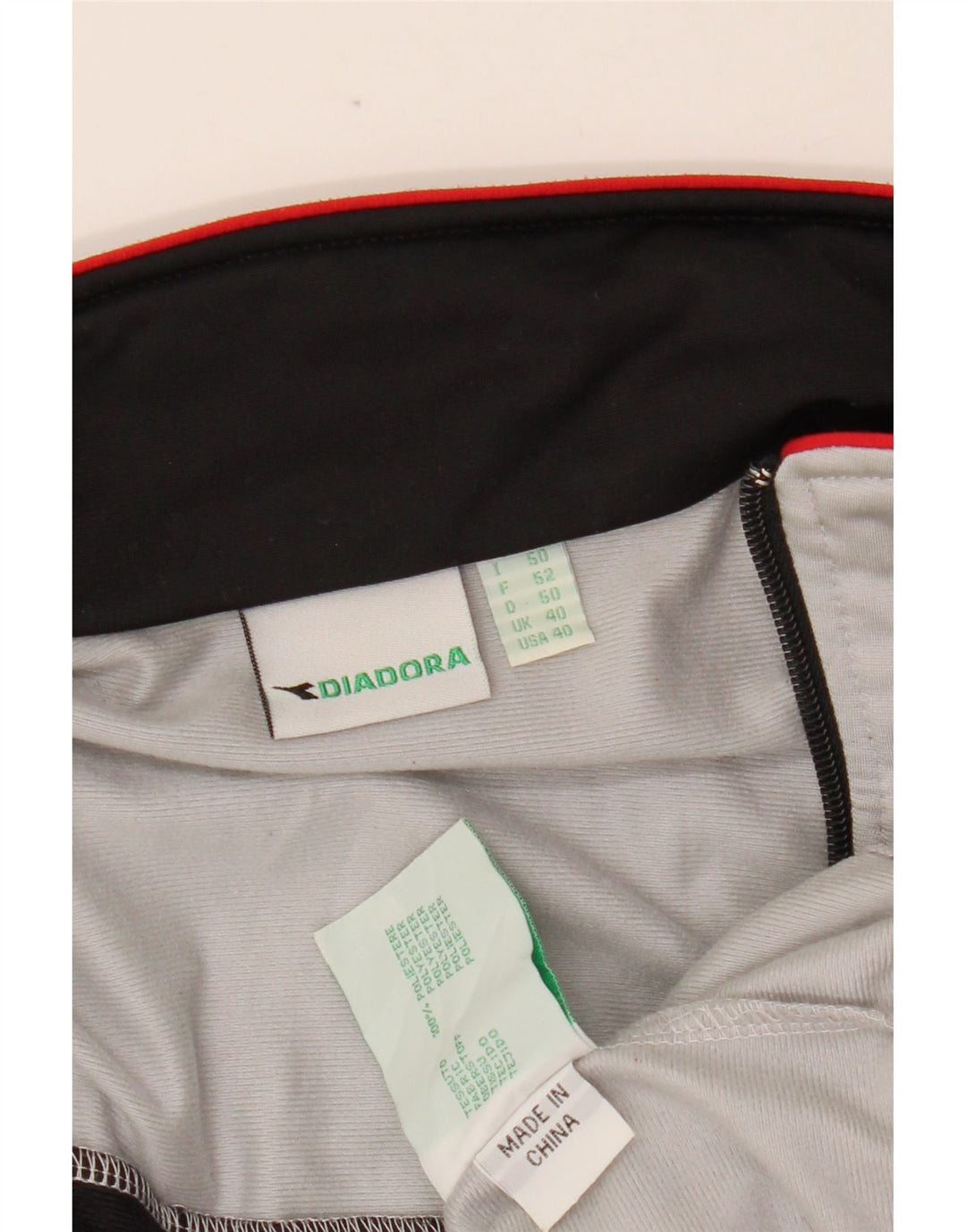 Męska kurtka dresowa DIADORA UK 40, średni szary poliester