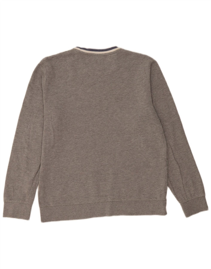 Męski sweter Jack & Jones, duży, szary, bawełniany