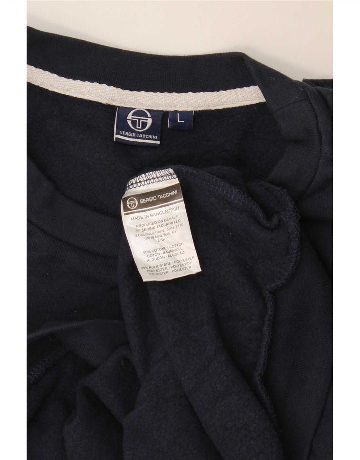Bluza męska Sergio Tacchini, duża, granatowa, bawełniana