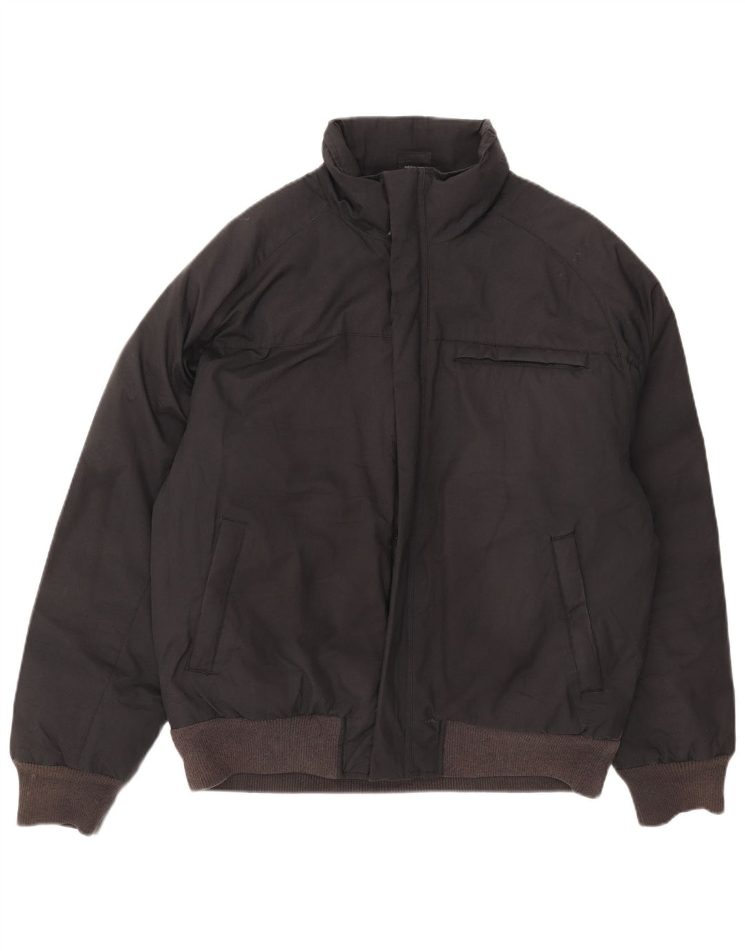 Męska kurtka bomber Adidas UK 40, duża, czarna, poliestrowa