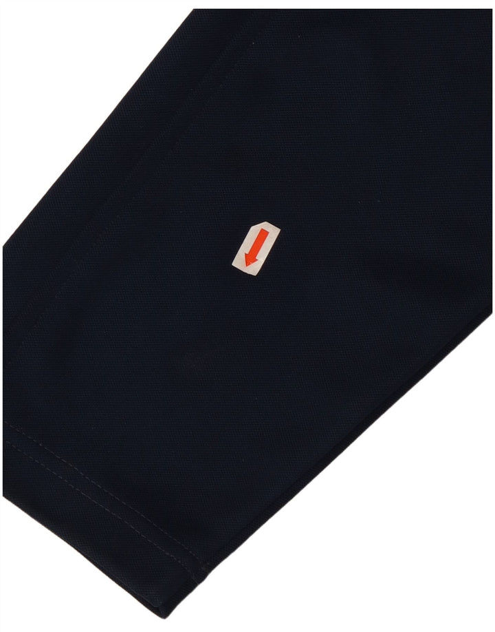 Damska kurtka dresowa ADIDAS UK 16, duża, granatowa, z blokami kolorów