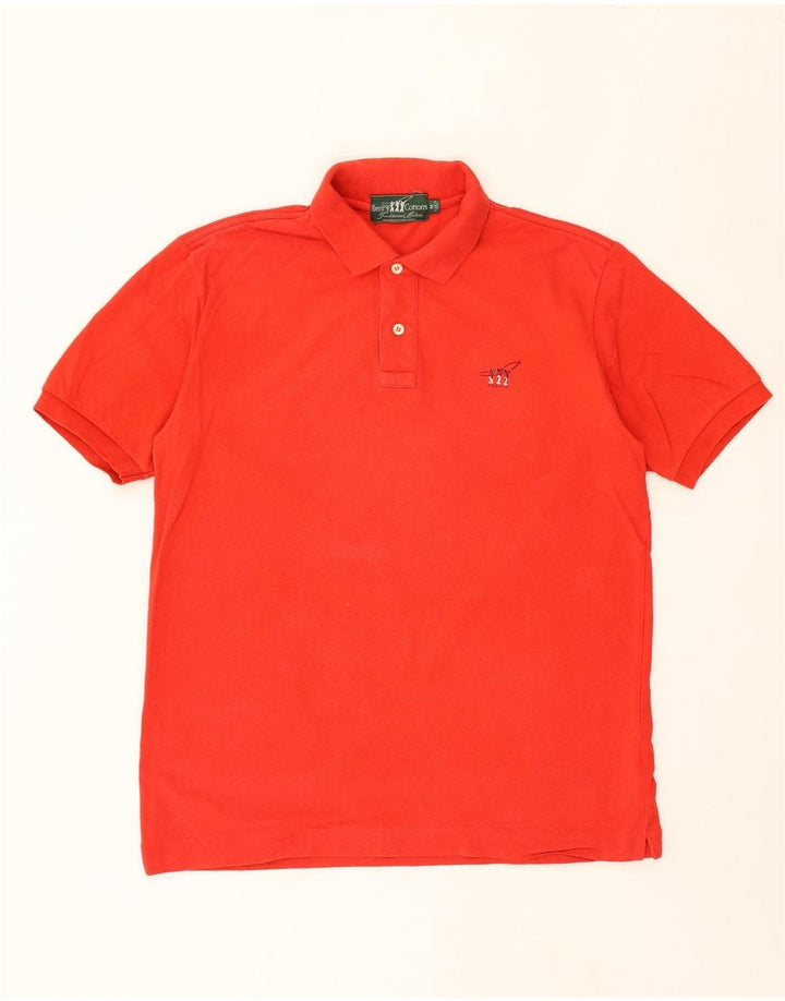 HENRY COTTONS Mens Polo Shirt Medium Red Cotton Vintage Henry Cottons and Second-Hand Henry Cottons from Messina Hembry 