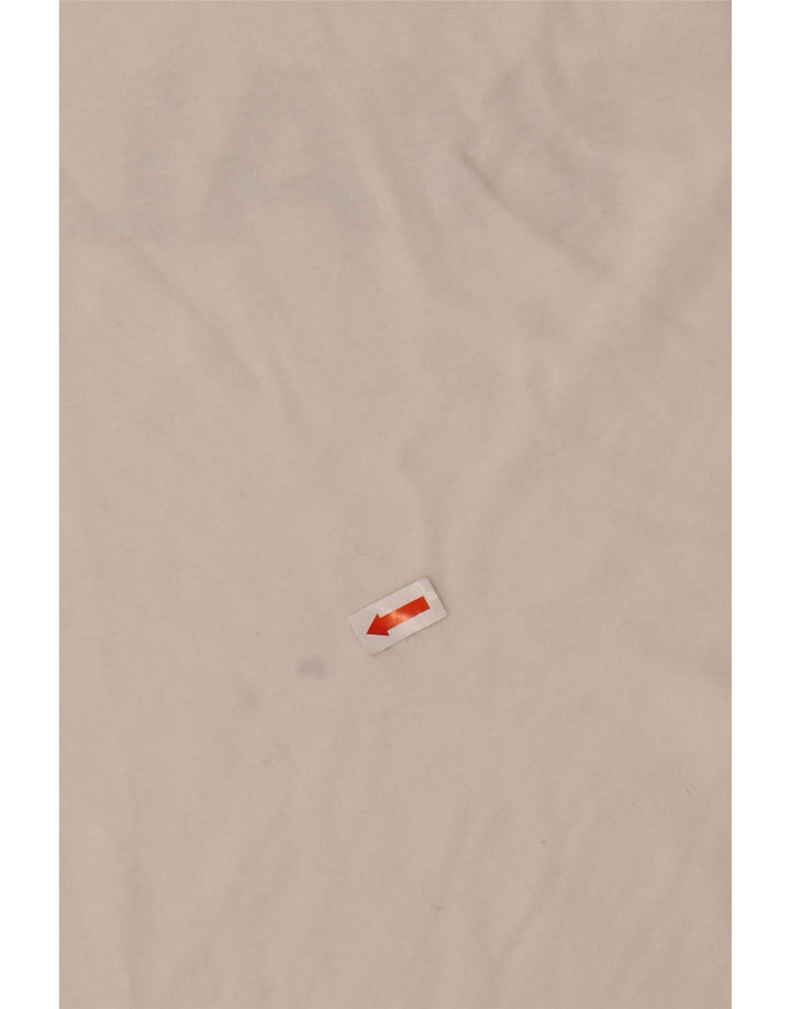 VANS Mens Custom Fit Graphic T-Shirt Top Medium White Cotton
