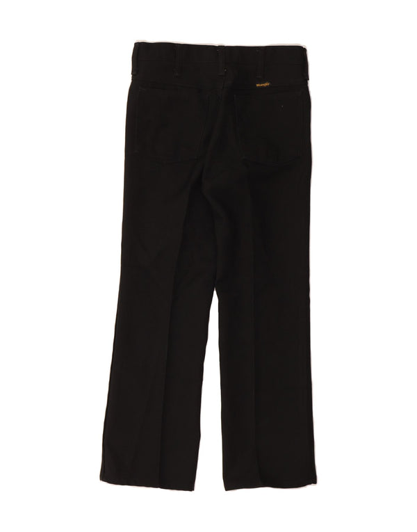 WRANGLER Womens Straight Casual Trousers W30 L27 Black Polyester