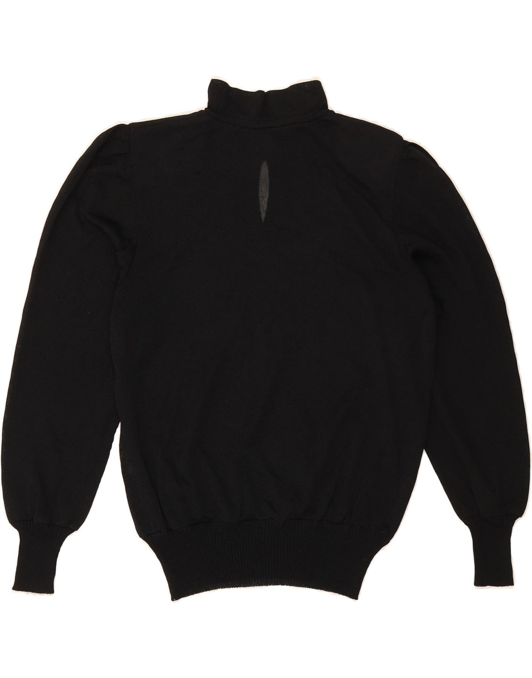 VINTAGE Womens Turtle Neck Jumper Sweater UK 12 Medium Black Vintage Vintage and Second-Hand Vintage from Messina Hembry 