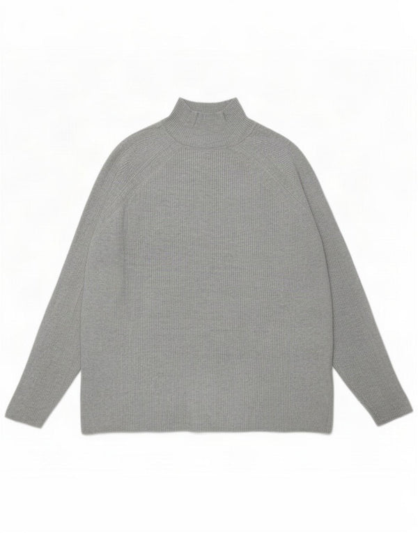Marks & Spencer Damski sweter z golfem UK 18 XL Szara wiskoza