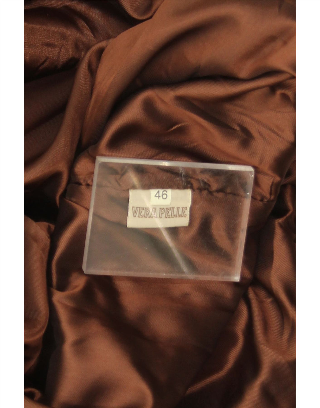 Vintage damski oversize'owy zamszowy płaszcz IT 46, duża brązowa skóra