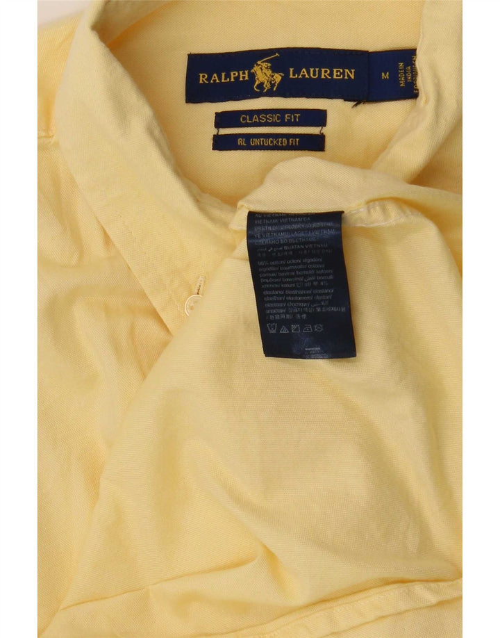 Koszula męska Ralph Lauren o klasycznym kroju, średnia żółta bawełna