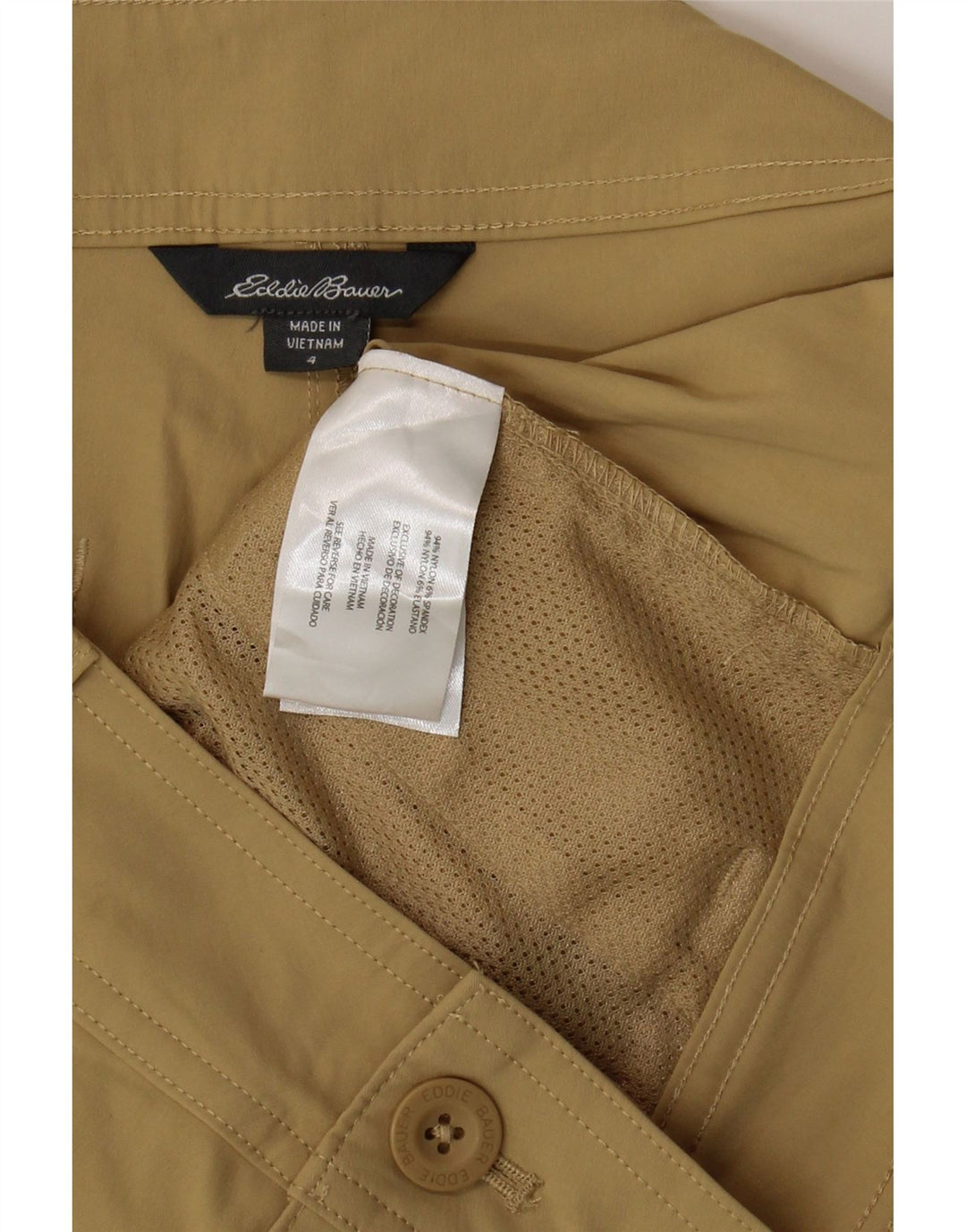 Damskie spodenki cargo Eddie Bauer US 4 Small W30 Beżowy nylon