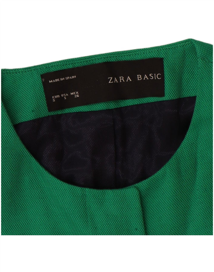Płaszcz damski Zara UK 10 Small, zielony, bawełniany