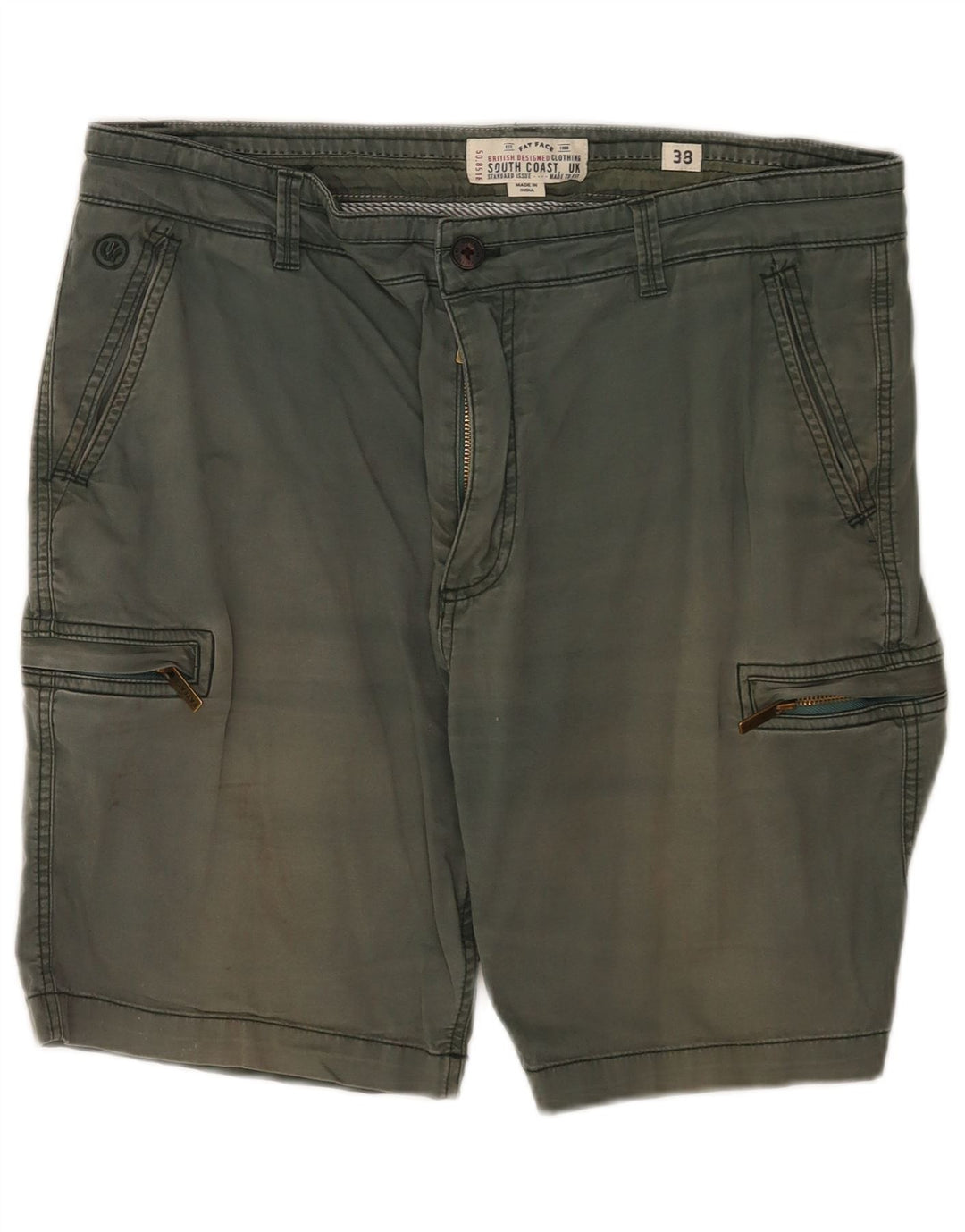 Męskie szorty cargo Fat Face W38 XL, zielone, bawełniane