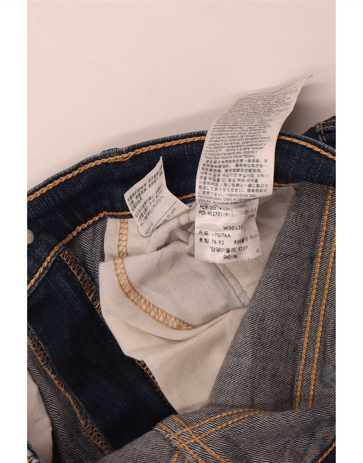 Męskie dżinsy Levi's 514 Straight W30 L32 Granatowa bawełna