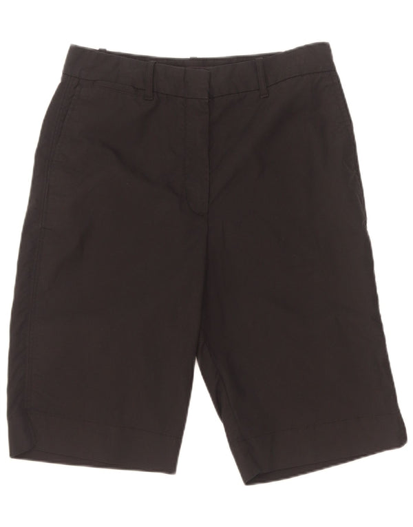Marks & Spencer Damskie spodenki Chino UK 10 Small W28 Czarne bawełniane
