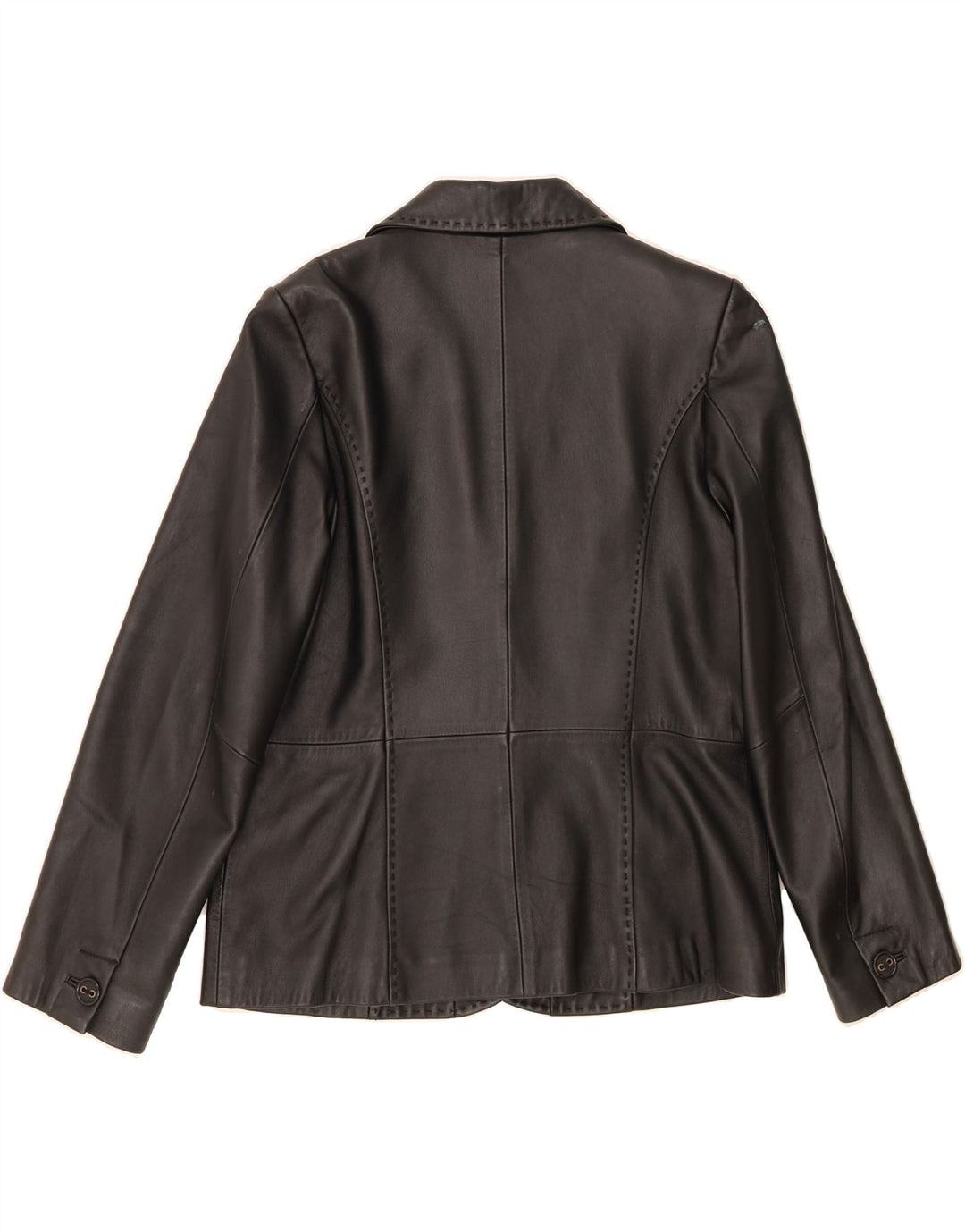 JOANNA HOPE Womens Leather Jacket UK 16 Large Black Leather Vintage Joanna Hope and Second-Hand Joanna Hope from Messina Hembry 
