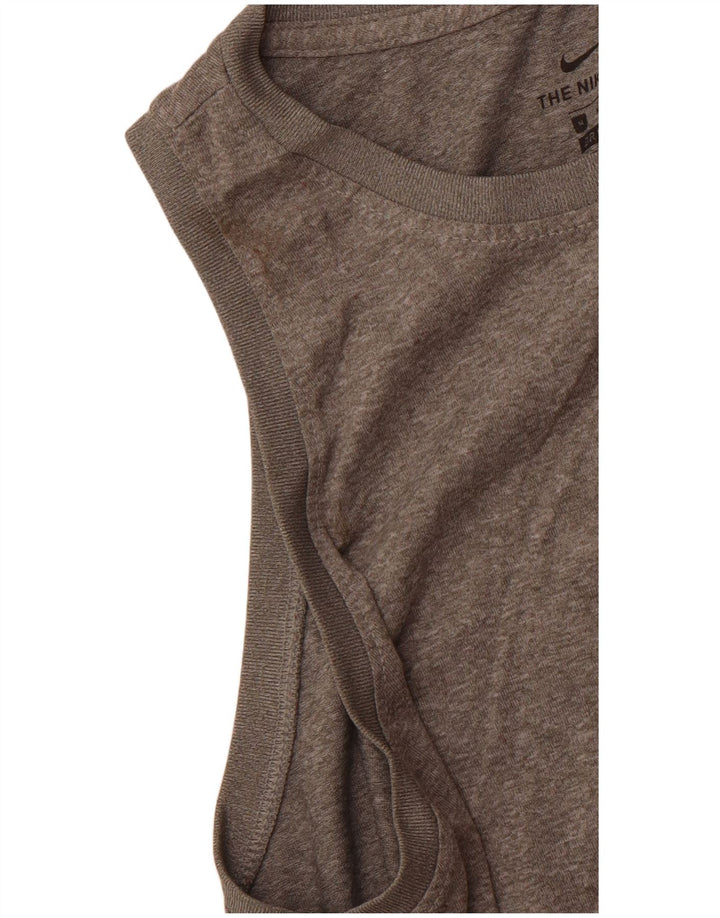 Damska koszulka z kamizelką NIKE Dri Fit UK 12, średnioszara, nakrapiana, poliester